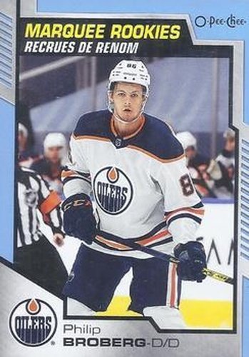 #625 Philip Broberg - Edmonton Oilers - 2020-21 O-Pee-Chee Update Blue Hockey