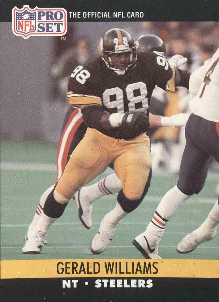 #625 Gerald Williams - Pittsburgh Steelers - 1990 Pro Set Football