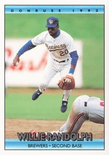 #625 Willie Randolph - Milwaukee Brewers - 1992 Donruss Baseball