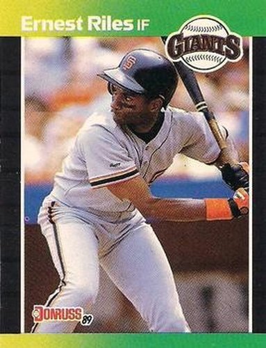 #625 Ernest Riles - San Francisco Giants - 1989 Donruss Baseball