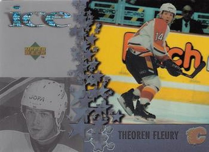 #McD 2 Theoren Fleury - Calgary Flames - 1997-98 Upper Deck Ice McDonald's Hockey