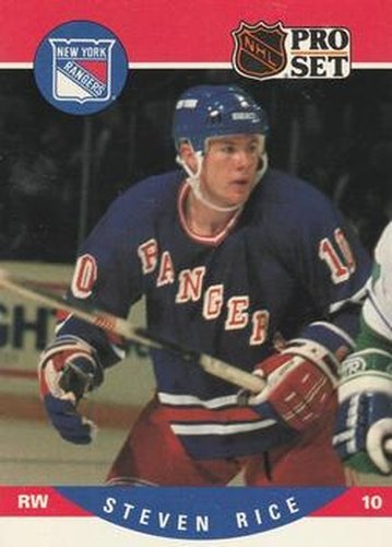 #626 Steven Rice - New York Rangers - 1990-91 Pro Set Hockey
