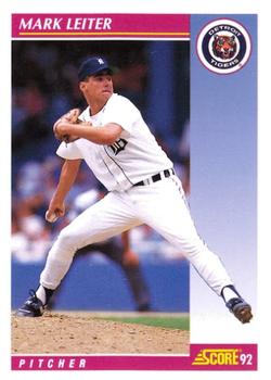 #626 Mark Leiter - Detroit Tigers - 1992 Score Baseball