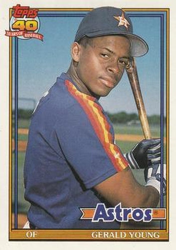 #626 Gerald Young - Houston Astros - 1991 O-Pee-Chee Baseball