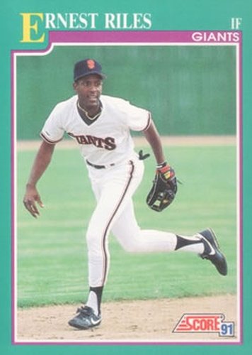 #626 Ernest Riles - San Francisco Giants - 1991 Score Baseball