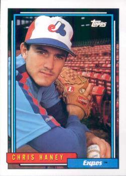 #626 Chris Haney - Montreal Expos - 1992 Topps Baseball