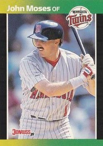 #626 John Moses - Minnesota Twins - 1989 Donruss Baseball