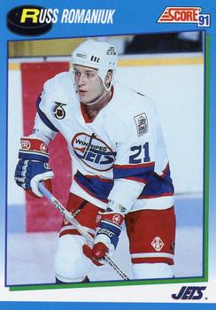 #627 Russ Romaniuk - Winnipeg Jets - 1991-92 Score Canadian Hockey
