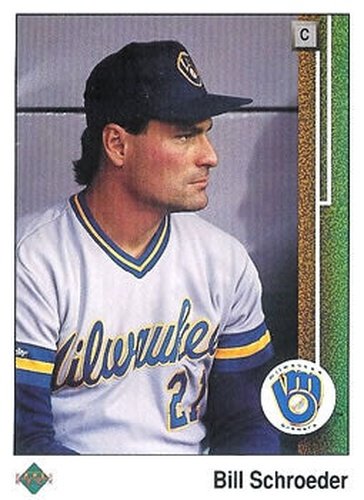 #627 Bill Schroeder - Milwaukee Brewers - 1989 Upper Deck Baseball