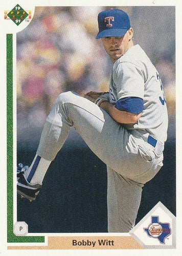 #627 Bobby Witt - Texas Rangers - 1991 Upper Deck Baseball