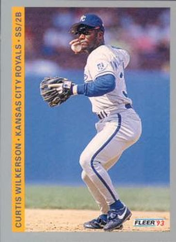 #627 Curtis Wilkerson - Kansas City Royals - 1993 Fleer Baseball