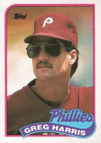 #627 Greg Harris - Philadelphia Phillies - 1989 Topps Baseball
