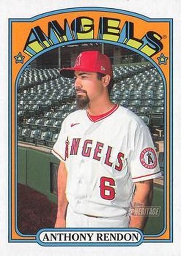 #627 Anthony Rendon - Los Angeles Angels - 2021 Topps Heritage Baseball