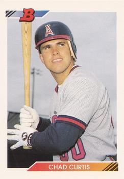 #627 Chad Curtis - California Angels - 1992 Bowman Baseball