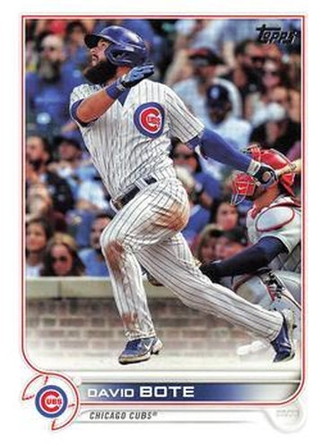 #627 David Bote - Chicago Cubs - 2022 Topps Baseball