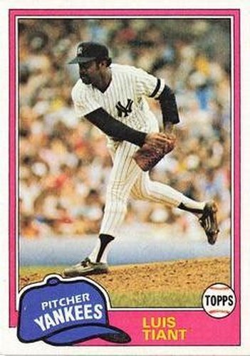 #627 Luis Tiant - New York Yankees - 1981 Topps Baseball