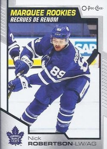 #627 Nick Robertson - Toronto Maple Leafs - 2020-21 O-Pee-Chee Update Hockey