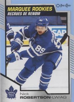 #627 Nick Robertson - Toronto Maple Leafs - 2020-21 O-Pee-Chee Update Blue Hockey