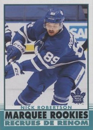 #627 Nick Robertson - Toronto Maple Leafs - 2020-21 O-Pee-Chee Update Retro Hockey