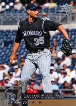 #627 Taylor Buchholz - Colorado Rockies - 2009 Upper Deck Baseball
