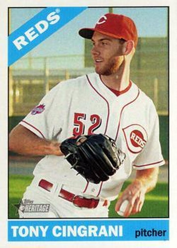 #627 Tony Cingrani - Cincinnati Reds - 2015 Topps Heritage Baseball