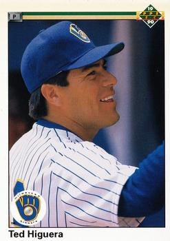 #627 Ted Higuera - Milwaukee Brewers - 1990 Upper Deck Baseball