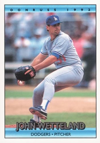 #627 John Wetteland - Los Angeles Dodgers - 1992 Donruss Baseball