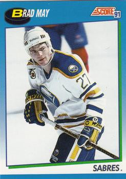 #628 Brad May - Buffalo Sabres - 1991-92 Score Canadian Hockey
