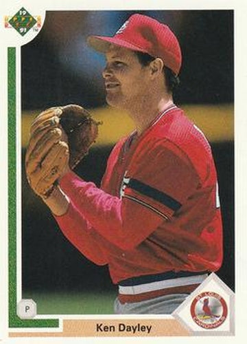 #628 Ken Dayley - St. Louis Cardinals - 1991 Upper Deck Baseball