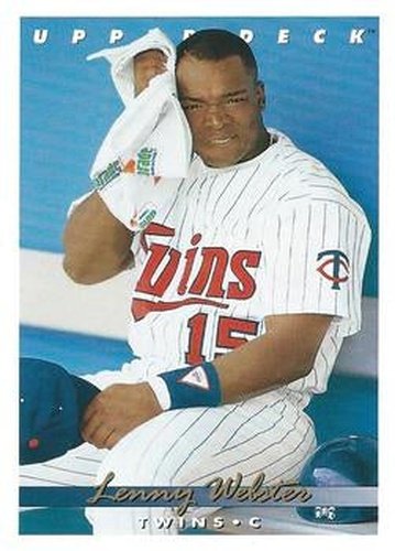 #628 Lenny Webster - Minnesota Twins - 1993 Upper Deck Baseball