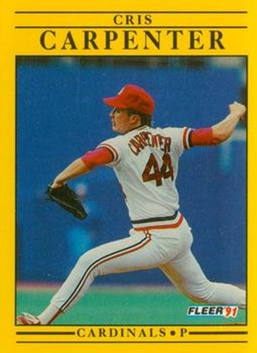 #628 Cris Carpenter - St. Louis Cardinals - 1991 Fleer Baseball