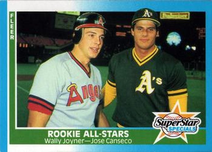 #628 Wally Joyner / Jose Canseco - California Angels / Oakland Athletics - 1987 Fleer Baseball