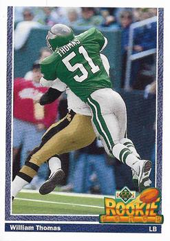 #628 William Thomas - Philadelphia Eagles - 1991 Upper Deck Football