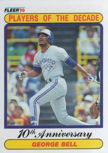 #628 George Bell - Toronto Blue Jays - 1990 Fleer USA Baseball