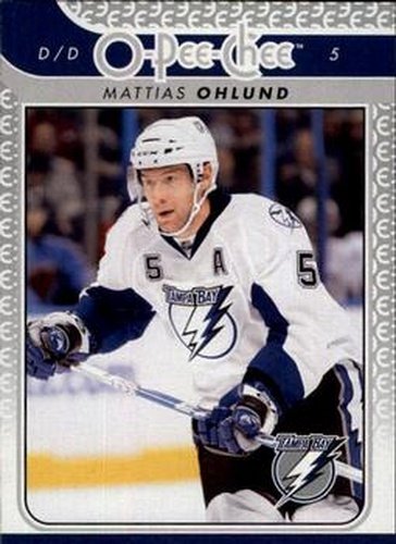 #628 Mattias Ohlund - Tampa Bay Lightning - 2009-10 O-Pee-Chee Hockey