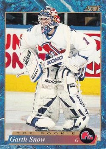 #628 Garth Snow - Quebec Nordiques - 1993-94 Score Canadian Hockey