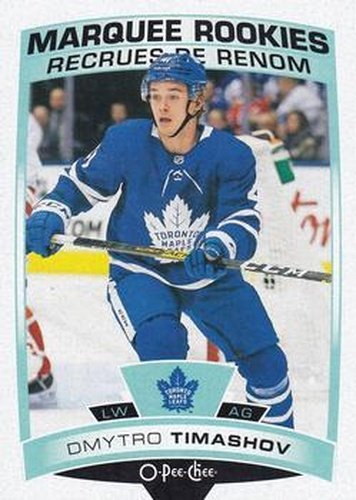 #628 Dmytro Timashov - Toronto Maple Leafs - 2019-20 O-Pee-Chee Update Hockey