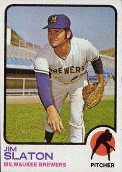 #628 Jim Slaton - Milwaukee Brewers - 1973 Topps Baseball
