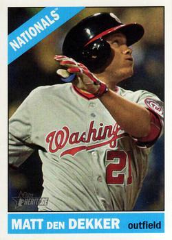 #628 Matt den Dekker - Washington Nationals - 2015 Topps Heritage Baseball