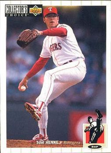 #628 Tom Henke - Texas Rangers - 1994 Collector's Choice Baseball