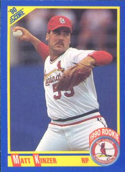 #628 Matt Kinzer - St. Louis Cardinals - 1990 Score Baseball