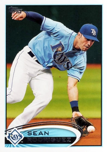 #628 Sean Rodriguez - Tampa Bay Rays - 2012 Topps Baseball