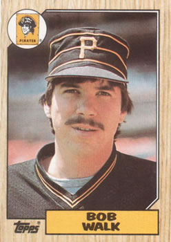 #628 Bob Walk - Pittsburgh Pirates - 1987 Topps Baseball