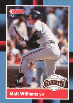 #628 Matt Williams - San Francisco Giants - 1988 Donruss Baseball