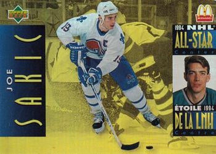 #McD-01 Joe Sakic - Quebec Nordiques - 1994-95 Upper Deck McDonald's Hockey