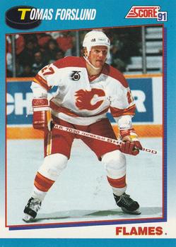 #629 Tomas Forslund - Calgary Flames - 1991-92 Score Canadian Bilingual Hockey