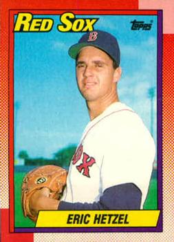 #629 Eric Hetzel - Boston Red Sox - 1990 Topps Baseball