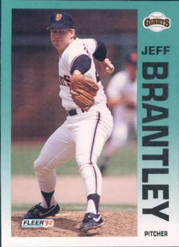 #629 Jeff Brantley - San Francisco Giants - 1992 Fleer Baseball