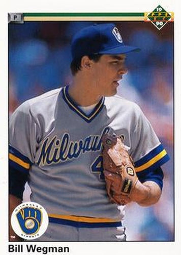 #629 Bill Wegman - Milwaukee Brewers - 1990 Upper Deck Baseball