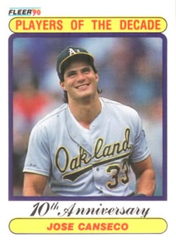 #629 Jose Canseco - Oakland Athletics - 1990 Fleer USA Baseball